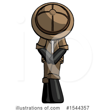 Royalty-Free (RF) Black Design Mascot Clipart Illustration by Leo Blanchette - Stock Sample #1544357