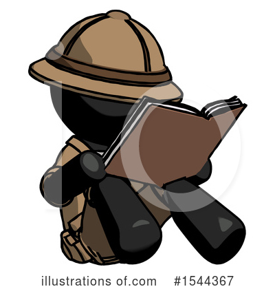 Royalty-Free (RF) Black Design Mascot Clipart Illustration by Leo Blanchette - Stock Sample #1544367