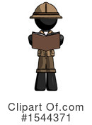 Black Design Mascot Clipart #1544371 by Leo Blanchette