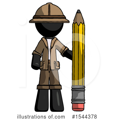 Royalty-Free (RF) Black Design Mascot Clipart Illustration by Leo Blanchette - Stock Sample #1544378