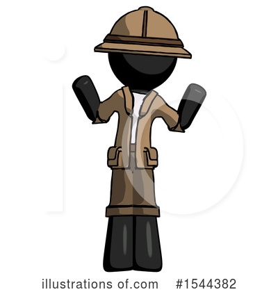 Royalty-Free (RF) Black Design Mascot Clipart Illustration by Leo Blanchette - Stock Sample #1544382