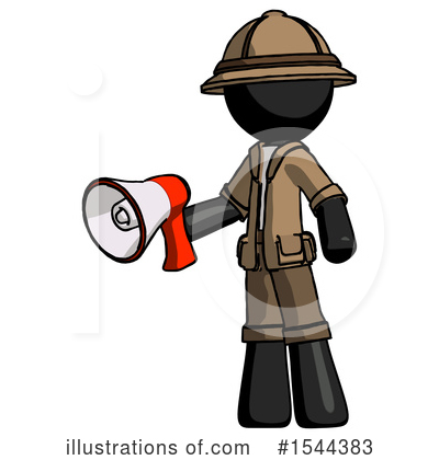 Royalty-Free (RF) Black Design Mascot Clipart Illustration by Leo Blanchette - Stock Sample #1544383