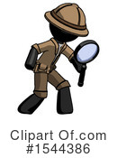Black Design Mascot Clipart #1544386 by Leo Blanchette