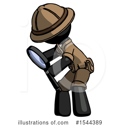 Royalty-Free (RF) Black Design Mascot Clipart Illustration by Leo Blanchette - Stock Sample #1544389