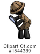 Black Design Mascot Clipart #1544389 by Leo Blanchette