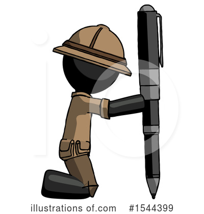 Royalty-Free (RF) Black Design Mascot Clipart Illustration by Leo Blanchette - Stock Sample #1544399