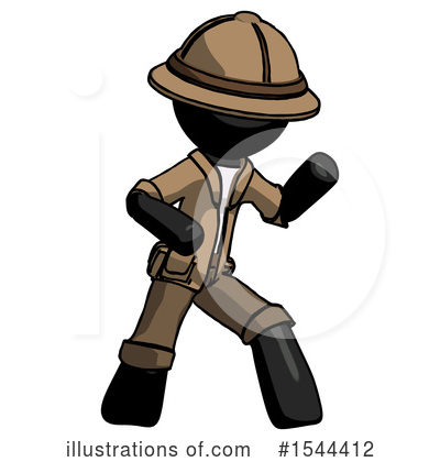 Royalty-Free (RF) Black Design Mascot Clipart Illustration by Leo Blanchette - Stock Sample #1544412