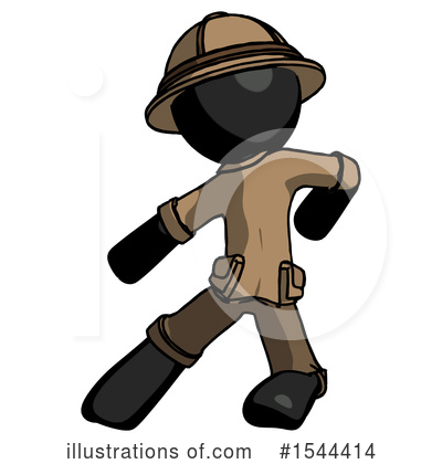 Royalty-Free (RF) Black Design Mascot Clipart Illustration by Leo Blanchette - Stock Sample #1544414