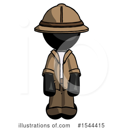 Royalty-Free (RF) Black Design Mascot Clipart Illustration by Leo Blanchette - Stock Sample #1544415
