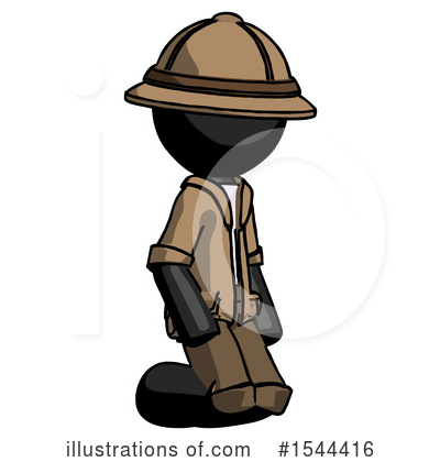 Royalty-Free (RF) Black Design Mascot Clipart Illustration by Leo Blanchette - Stock Sample #1544416