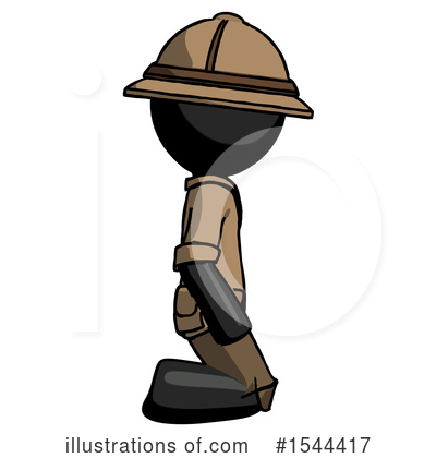 Royalty-Free (RF) Black Design Mascot Clipart Illustration by Leo Blanchette - Stock Sample #1544417