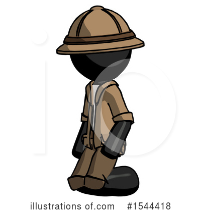 Royalty-Free (RF) Black Design Mascot Clipart Illustration by Leo Blanchette - Stock Sample #1544418