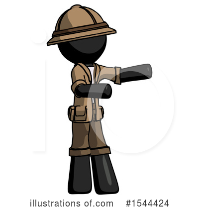 Royalty-Free (RF) Black Design Mascot Clipart Illustration by Leo Blanchette - Stock Sample #1544424