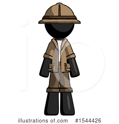 Royalty-Free (RF) Black Design Mascot Clipart Illustration by Leo Blanchette - Stock Sample #1544426