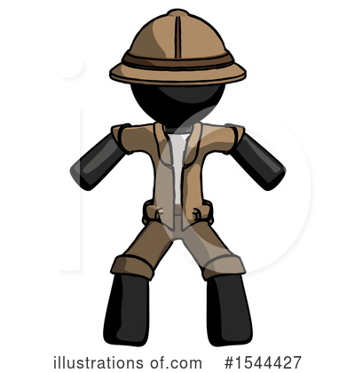 Royalty-Free (RF) Black Design Mascot Clipart Illustration by Leo Blanchette - Stock Sample #1544427