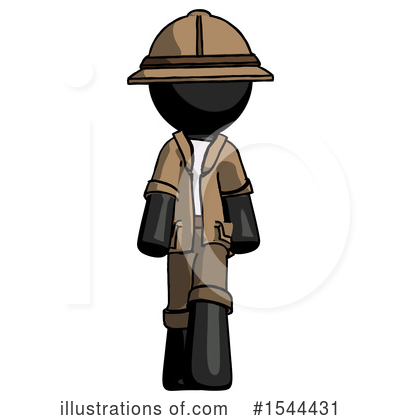 Royalty-Free (RF) Black Design Mascot Clipart Illustration by Leo Blanchette - Stock Sample #1544431