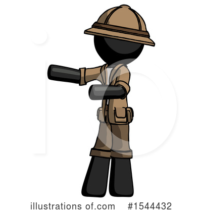 Royalty-Free (RF) Black Design Mascot Clipart Illustration by Leo Blanchette - Stock Sample #1544432