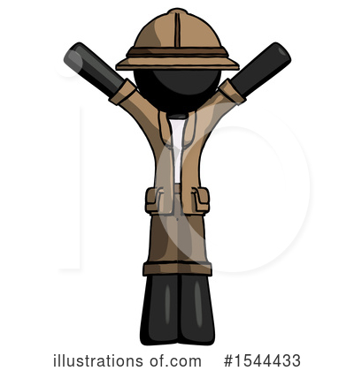 Royalty-Free (RF) Black Design Mascot Clipart Illustration by Leo Blanchette - Stock Sample #1544433