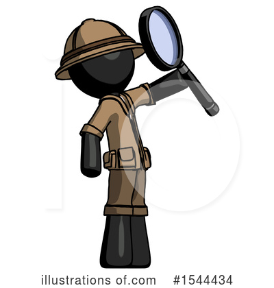 Royalty-Free (RF) Black Design Mascot Clipart Illustration by Leo Blanchette - Stock Sample #1544434