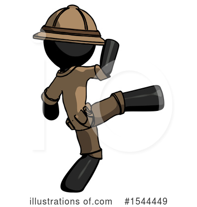 Royalty-Free (RF) Black Design Mascot Clipart Illustration by Leo Blanchette - Stock Sample #1544449