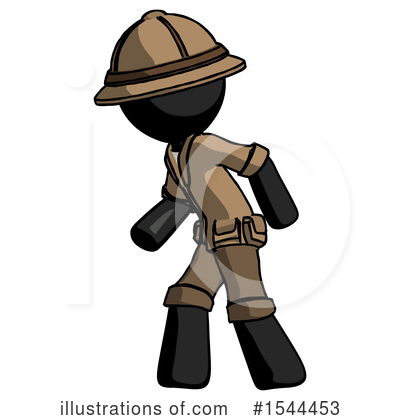 Royalty-Free (RF) Black Design Mascot Clipart Illustration by Leo Blanchette - Stock Sample #1544453
