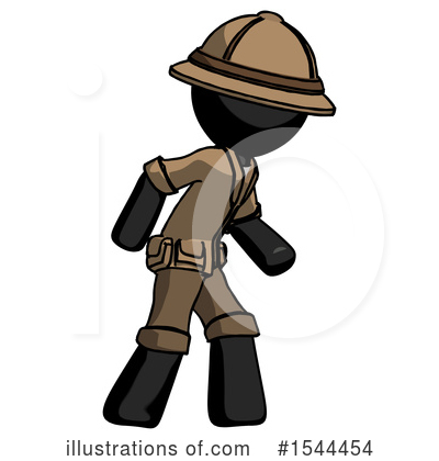 Royalty-Free (RF) Black Design Mascot Clipart Illustration by Leo Blanchette - Stock Sample #1544454