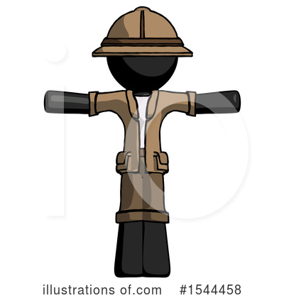 Royalty-Free (RF) Black Design Mascot Clipart Illustration by Leo Blanchette - Stock Sample #1544458