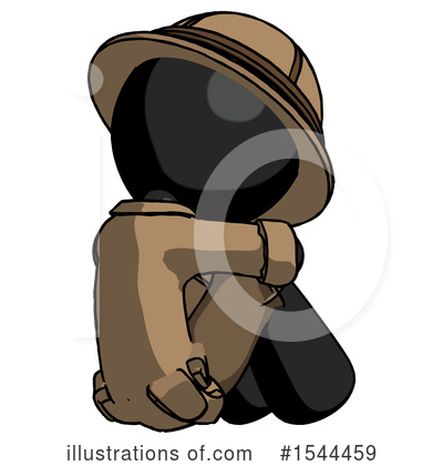 Royalty-Free (RF) Black Design Mascot Clipart Illustration by Leo Blanchette - Stock Sample #1544459