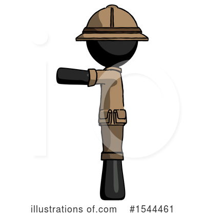 Royalty-Free (RF) Black Design Mascot Clipart Illustration by Leo Blanchette - Stock Sample #1544461
