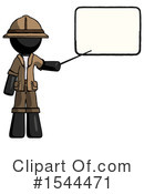 Black Design Mascot Clipart #1544471 by Leo Blanchette