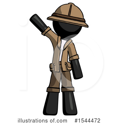 Royalty-Free (RF) Black Design Mascot Clipart Illustration by Leo Blanchette - Stock Sample #1544472