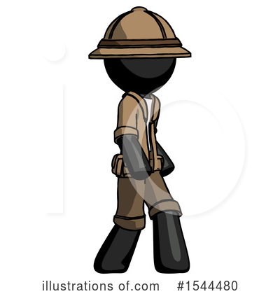 Royalty-Free (RF) Black Design Mascot Clipart Illustration by Leo Blanchette - Stock Sample #1544480
