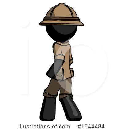 Royalty-Free (RF) Black Design Mascot Clipart Illustration by Leo Blanchette - Stock Sample #1544484