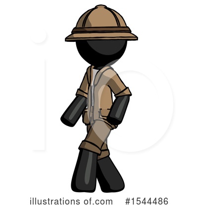 Royalty-Free (RF) Black Design Mascot Clipart Illustration by Leo Blanchette - Stock Sample #1544486