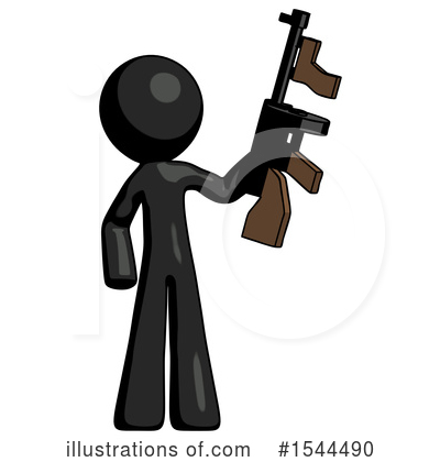 Royalty-Free (RF) Black Design Mascot Clipart Illustration by Leo Blanchette - Stock Sample #1544490