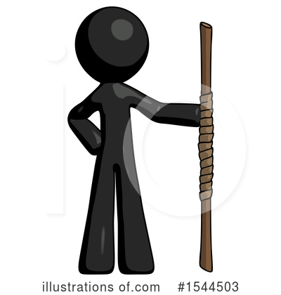 Royalty-Free (RF) Black Design Mascot Clipart Illustration by Leo Blanchette - Stock Sample #1544503