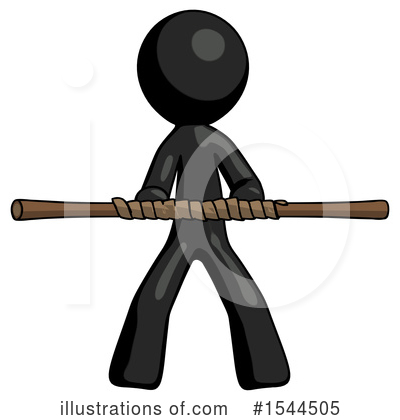 Royalty-Free (RF) Black Design Mascot Clipart Illustration by Leo Blanchette - Stock Sample #1544505