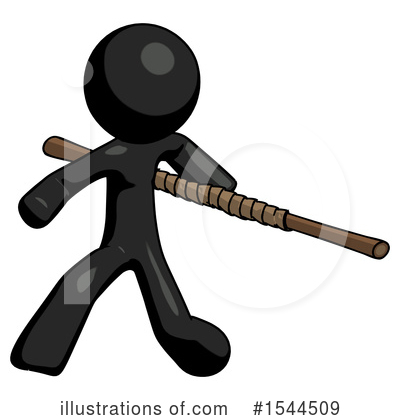 Royalty-Free (RF) Black Design Mascot Clipart Illustration by Leo Blanchette - Stock Sample #1544509
