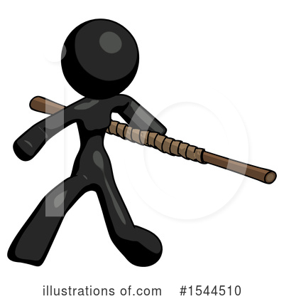 Royalty-Free (RF) Black Design Mascot Clipart Illustration by Leo Blanchette - Stock Sample #1544510