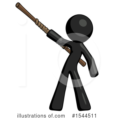 Royalty-Free (RF) Black Design Mascot Clipart Illustration by Leo Blanchette - Stock Sample #1544511