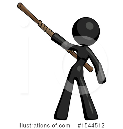 Royalty-Free (RF) Black Design Mascot Clipart Illustration by Leo Blanchette - Stock Sample #1544512