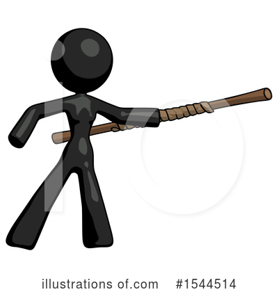Royalty-Free (RF) Black Design Mascot Clipart Illustration by Leo Blanchette - Stock Sample #1544514