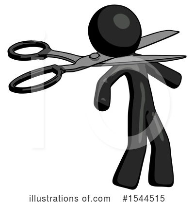 Royalty-Free (RF) Black Design Mascot Clipart Illustration by Leo Blanchette - Stock Sample #1544515