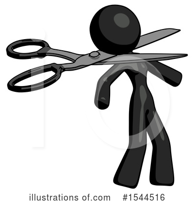 Royalty-Free (RF) Black Design Mascot Clipart Illustration by Leo Blanchette - Stock Sample #1544516