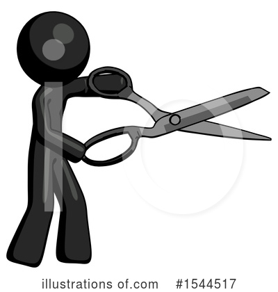 Royalty-Free (RF) Black Design Mascot Clipart Illustration by Leo Blanchette - Stock Sample #1544517