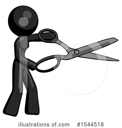 Royalty-Free (RF) Black Design Mascot Clipart Illustration by Leo Blanchette - Stock Sample #1544518