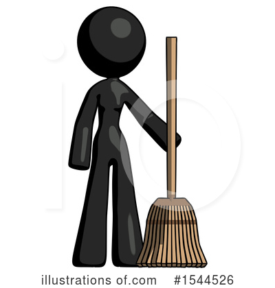 Royalty-Free (RF) Black Design Mascot Clipart Illustration by Leo Blanchette - Stock Sample #1544526