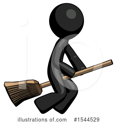 Royalty-Free (RF) Black Design Mascot Clipart Illustration by Leo Blanchette - Stock Sample #1544529