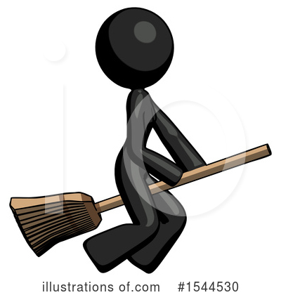 Royalty-Free (RF) Black Design Mascot Clipart Illustration by Leo Blanchette - Stock Sample #1544530