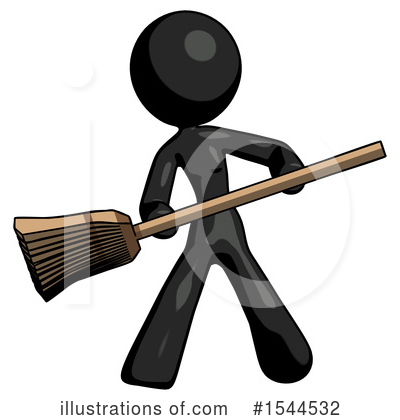 Royalty-Free (RF) Black Design Mascot Clipart Illustration by Leo Blanchette - Stock Sample #1544532